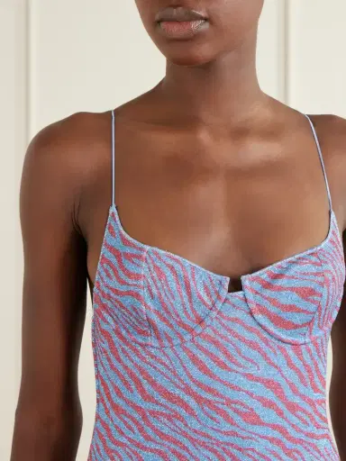 Oséree Animalier Printed Lurex Swimsuit | Thumbnail 4 Oséree Animalier Printed Lurex Swimsuit | Thumbnail 4