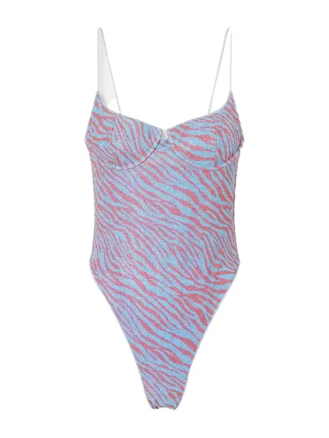 Oséree Animalier Printed Lurex Swimsuit