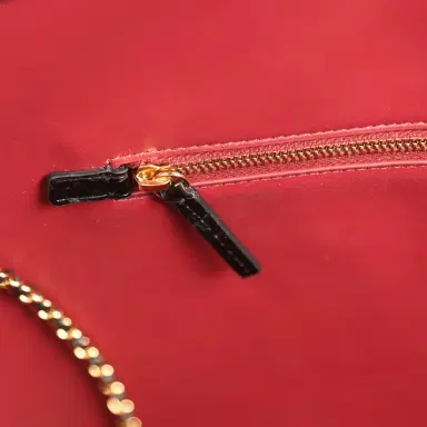 Chanel Chanel Large Cerf Shopping Bag Black Croc Embossed Calfskin Gold Hardware | Thumbnail 9