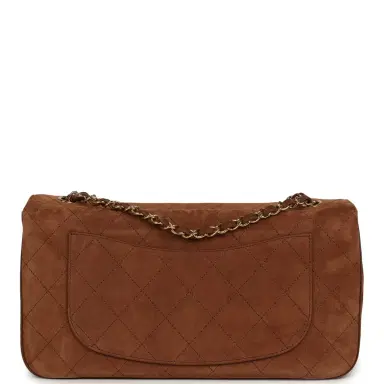Chanel Chanel Maxi "Souplissimo" Small Flap Bag Camel Suede Gold Hardware | Thumbnail 4
