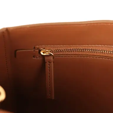 Chanel Chanel Maxi "Souplissimo" Small Flap Bag Camel Suede Gold Hardware | Thumbnail 10