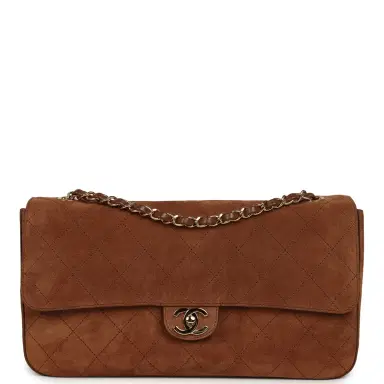 Chanel Chanel Maxi "Souplissimo" Small Flap Bag Camel Suede Gold Hardware | Thumbnail 1