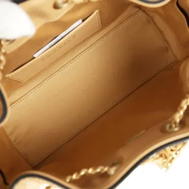 Chanel Chanel Mini 25 Hobo Bag Beige Raffia and Black Calfskin Antique Gold Hardware | Thumbnail 8 Chanel Chanel Mini 25 Hobo Bag Beige Raffia and Black Calfskin Antique Gold Hardware | Thumbnail 8