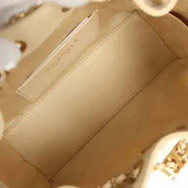 Chanel Chanel Mini 25 Hobo Bag Light Beige Caviar Antique Gold Hardware | Thumbnail 8