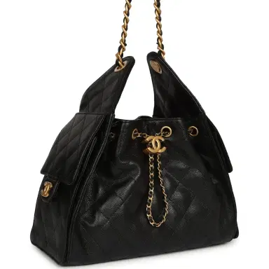 Chanel Chanel Small 25 Hobo Bag Black Caviar Antique Gold Hardware | Thumbnail 2 Chanel Chanel Small 25 Hobo Bag Black Caviar Antique Gold Hardware | Thumbnail 2
