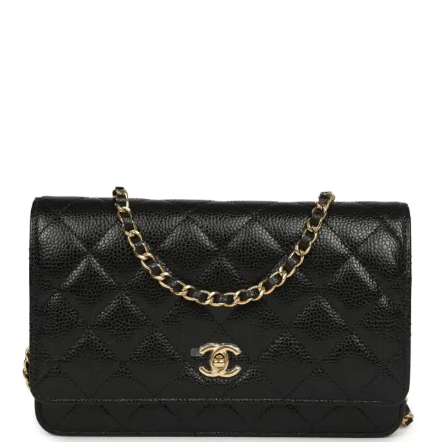 Chanel Chanel Wallet On Chain WOC Black Caviar Gold Hardware