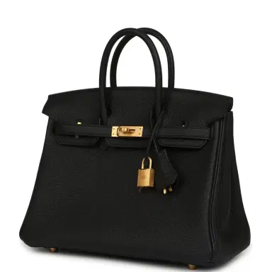 HERMÈS Hermes Birkin 25 Black Togo Brushed Gold Hardware | Thumbnail 5 HERMÈS Hermes Birkin 25 Black Togo Brushed Gold Hardware | Thumbnail 5