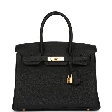 HERMÈS Hermes Birkin 30 Black Togo Gold Hardware | Thumbnail 1 HERMÈS Hermes Birkin 30 Black Togo Gold Hardware | Thumbnail 1