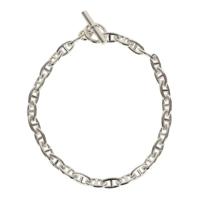 HERMÈS Hermes Chaine D'Ancre Necklace GM 31 Link Sterling Silver