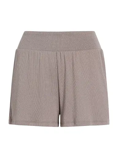Commando Women's Better Than Basic Cotton-Blend Rib-Knit Shorts - Truffle | Thumbnail 1 Commando Women's Better Than Basic Cotton-Blend Rib-Knit Shorts - Truffle | Thumbnail 1