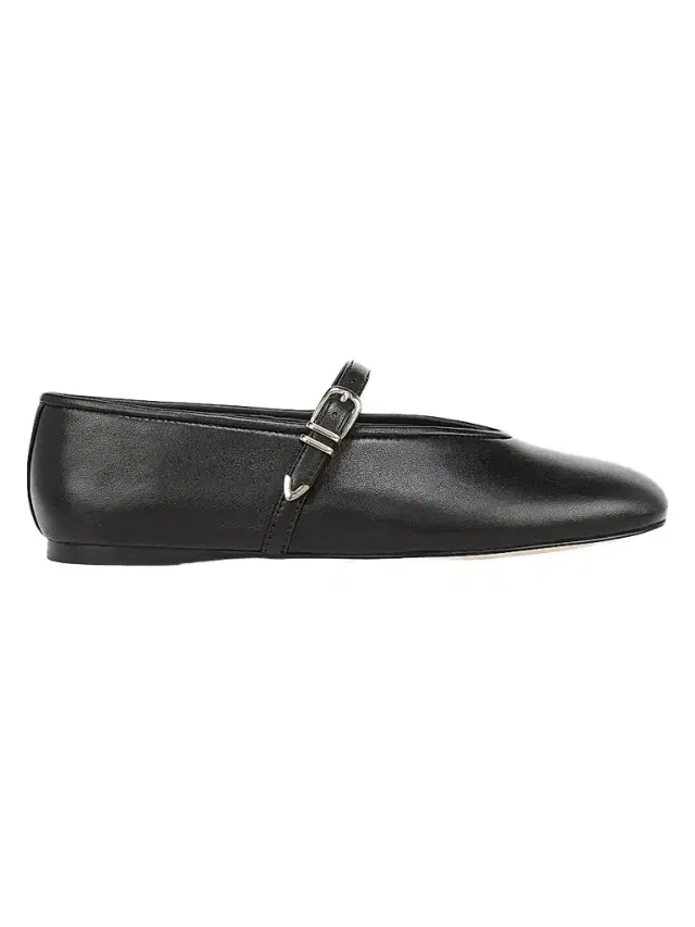 Favorite Daughter Women's Margot MJ Leather Mary Janes - Black