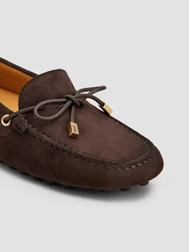 Tod's Women's Grommet Suede Driving Loafers - Palissandro - Size 11 | Thumbnail 3 Tod's Women's Grommet Suede Driving Loafers - Palissandro - Size 11 | Thumbnail 3