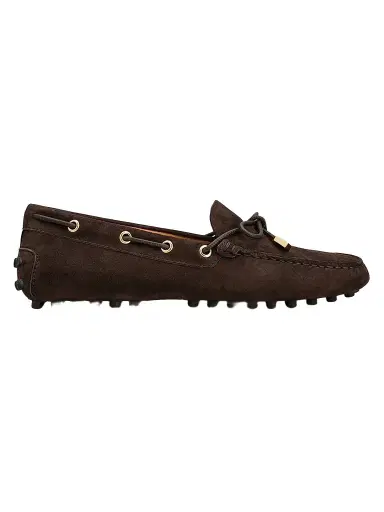Tod's Women's Grommet Suede Driving Loafers - Palissandro - Size 11 | Thumbnail 1 Tod's Women's Grommet Suede Driving Loafers - Palissandro - Size 11 | Thumbnail 1