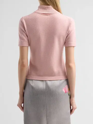 Oscar de la Renta Women's Turtleneck Wool Top | Thumbnail 3 Oscar de la Renta Women's Turtleneck Wool Top | Thumbnail 3