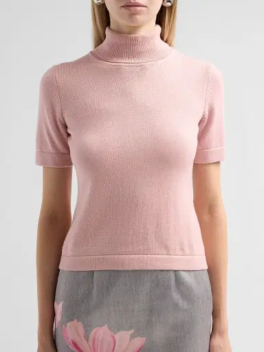 Oscar de la Renta Women's Turtleneck Wool Top | Thumbnail 5 Oscar de la Renta Women's Turtleneck Wool Top | Thumbnail 5