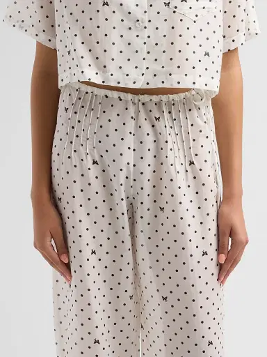 Kiki de Montparnasse Women's High Summer Kiki Point Pants - Ivory And Black | Thumbnail 5 Kiki de Montparnasse Women's High Summer Kiki Point Pants - Ivory And Black | Thumbnail 5