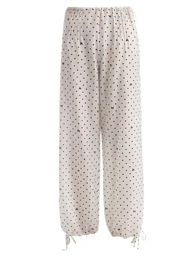 Kiki de Montparnasse Women's High Summer Kiki Point Pants - Ivory And Black | Thumbnail 1 Kiki de Montparnasse Women's High Summer Kiki Point Pants - Ivory And Black | Thumbnail 1