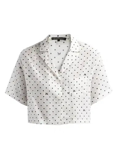 Kiki de Montparnasse Women's High Summer Kiki Point Oversized Crop Top | Thumbnail 1