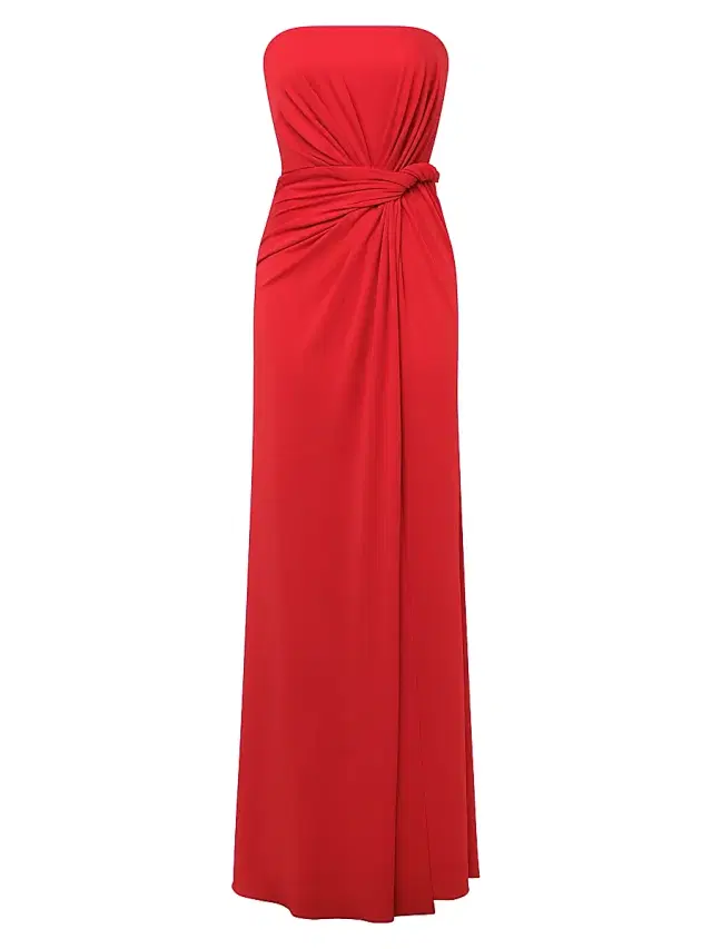 Women's Stella Twisted Strapless Gown - Flame