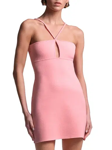 BCBGMAXAZRIA Women's Josette Keyhole-Neck Mini Dress - Candy Pink | Thumbnail 5