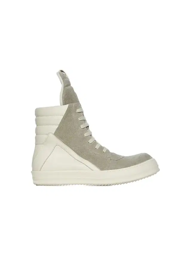 Rick Owens Men's Geobasket Suede High-Top Sneakers - Black Milk 13