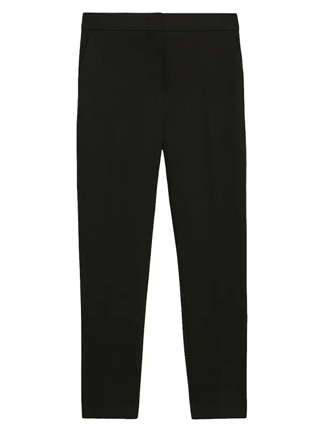 Max Mara Women's Viscose Jersey Trousers - Black
