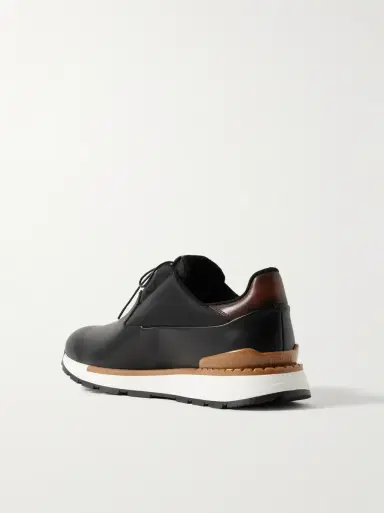 Berluti Fast Track Torino Leather and Shell Sneakers | Thumbnail 4 Berluti Fast Track Torino Leather and Shell Sneakers | Thumbnail 4