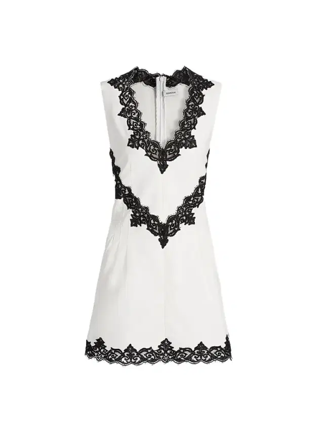 SIMKHAI Women's Minna Contrast Lace Appliqué Mini Dress -  Multi