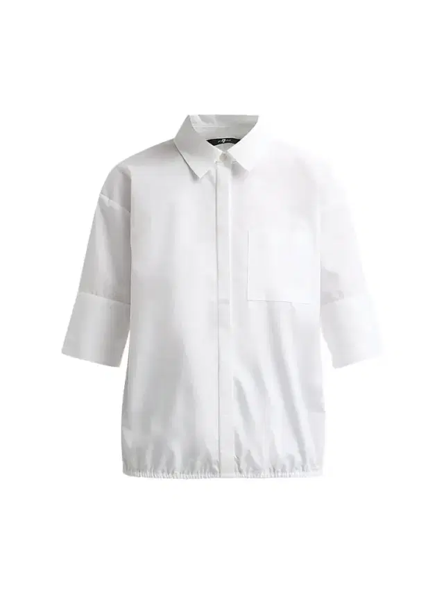 7 For All Mankind Women's Pocket Poplin Cotton Shirt - Popeline Optica