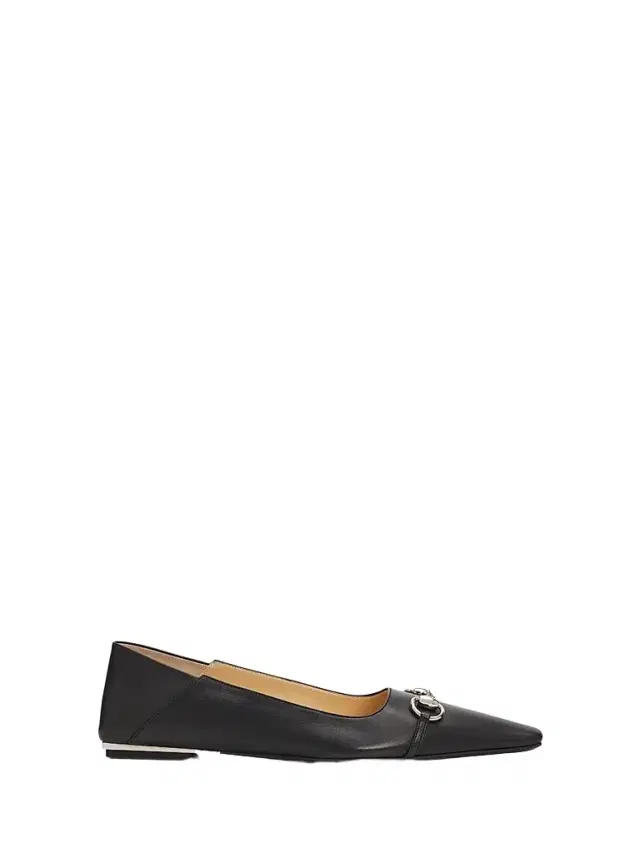 Gucci Women's Vittoria Leather Ballet Flats - Nero