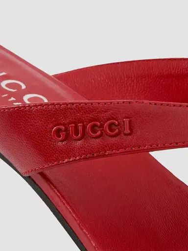 Gucci Women's Vittoria 55MM Leather Thong Sandals | Thumbnail 5