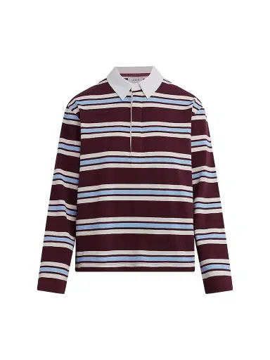 Joe's Jeans Women's The Dylan Rugby Shirt - Oxblood Sky Rugby - Size XS | Thumbnail 1