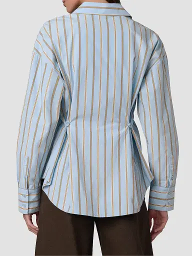 Joe's Jeans Women's The Cinched Waist Shirt - Sky Stripe | Thumbnail 3