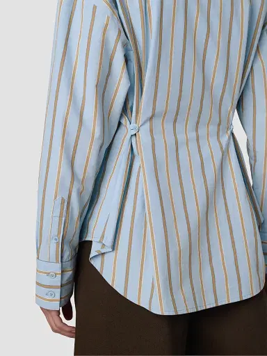 Joe's Jeans Women's The Cinched Waist Shirt - Sky Stripe | Thumbnail 6