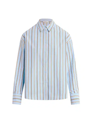 Joe's Jeans Women's The Cinched Waist Shirt - Sky Stripe | Thumbnail 1