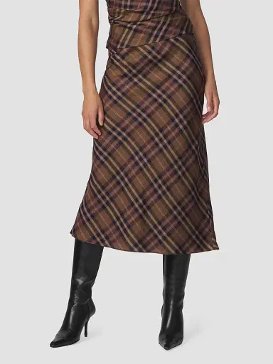 Joe's Jeans Women's The Ines Plaid Midi Skirt | Thumbnail 2 Joe's Jeans Women's The Ines Plaid Midi Skirt | Thumbnail 2