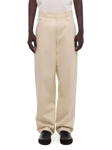 Helmut Lang Men's Cotton Twill Relaxed-Fit Chino Pants - Oatmeal - Size 38 | Thumbnail 3