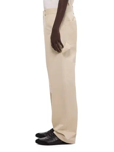 Helmut Lang Men's Cotton Twill Relaxed-Fit Chino Pants - Oatmeal - Size 38 | Thumbnail 4