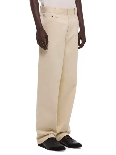 Helmut Lang Men's Cotton Twill Relaxed-Fit Chino Pants - Oatmeal - Size 38 | Thumbnail 5