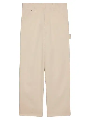 Helmut Lang Men's Cotton Twill Relaxed-Fit Chino Pants - Oatmeal - Size 38 | Thumbnail 1