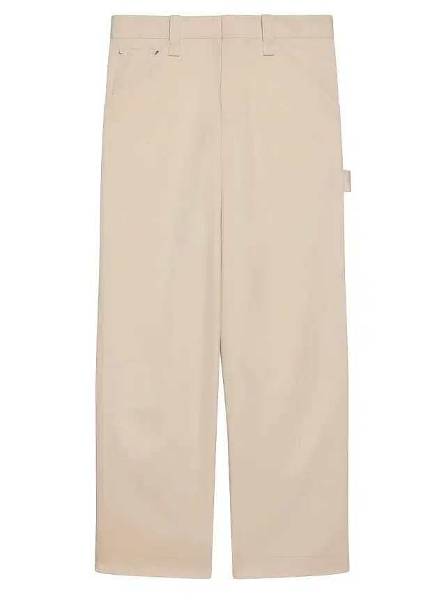 Helmut Lang Men's Cotton Twill Relaxed-Fit Chino Pants - Oatmeal