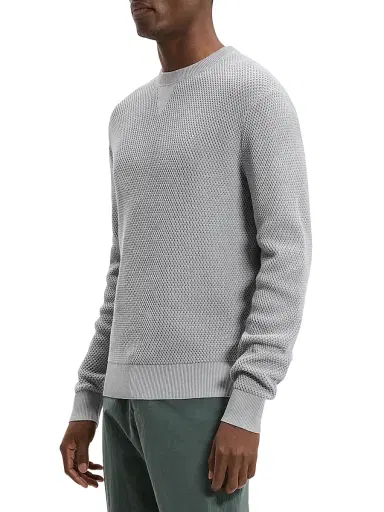 Theory Men's Myhlo Cotton Crewneck Sweater | Thumbnail 3 Theory Men's Myhlo Cotton Crewneck Sweater | Thumbnail 3