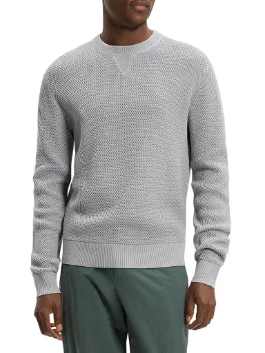 Theory Men's Myhlo Cotton Crewneck Sweater | Thumbnail 1 Theory Men's Myhlo Cotton Crewneck Sweater | Thumbnail 1