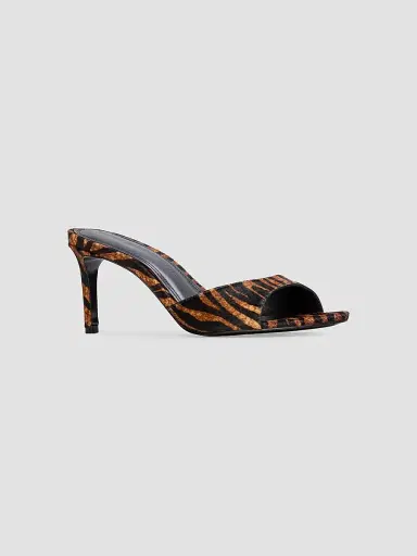 Black Suede Studio Women's Freddie 70MM Pony Hair Mules | Thumbnail 2