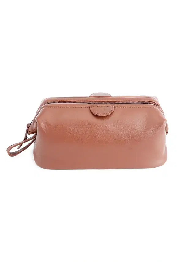 Royce New York Men's Royce New York Classic Toiletry Bag - Tan