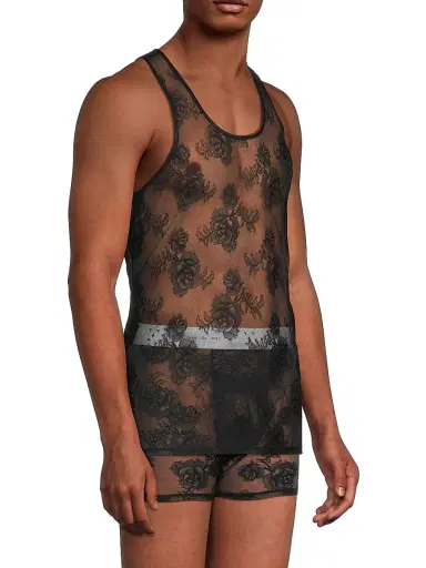 Fleur du Mal Women's Bouquet Floral Lace Tank Top - Black | Thumbnail 5 Fleur du Mal Women's Bouquet Floral Lace Tank Top - Black | Thumbnail 5
