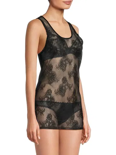Fleur du Mal Women's Bouquet Floral Lace Tank Top - Black | Thumbnail 7 Fleur du Mal Women's Bouquet Floral Lace Tank Top - Black | Thumbnail 7