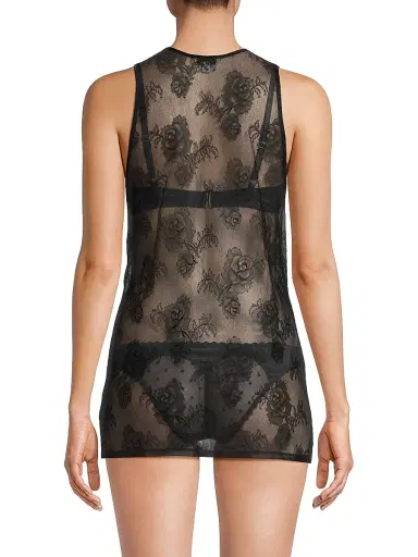 Fleur du Mal Women's Bouquet Floral Lace Tank Top - Black | Thumbnail 8 Fleur du Mal Women's Bouquet Floral Lace Tank Top - Black | Thumbnail 8