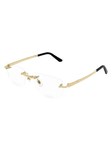 Cartier Men's 55MM 24K-Gold-Plated Rectangular Optical Eyeglasses | Thumbnail 1 Cartier Men's 55MM 24K-Gold-Plated Rectangular Optical Eyeglasses | Thumbnail 1