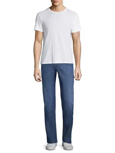 Brioni Men's Essential Boot Cut Fit Jeans - Navy | Thumbnail 2